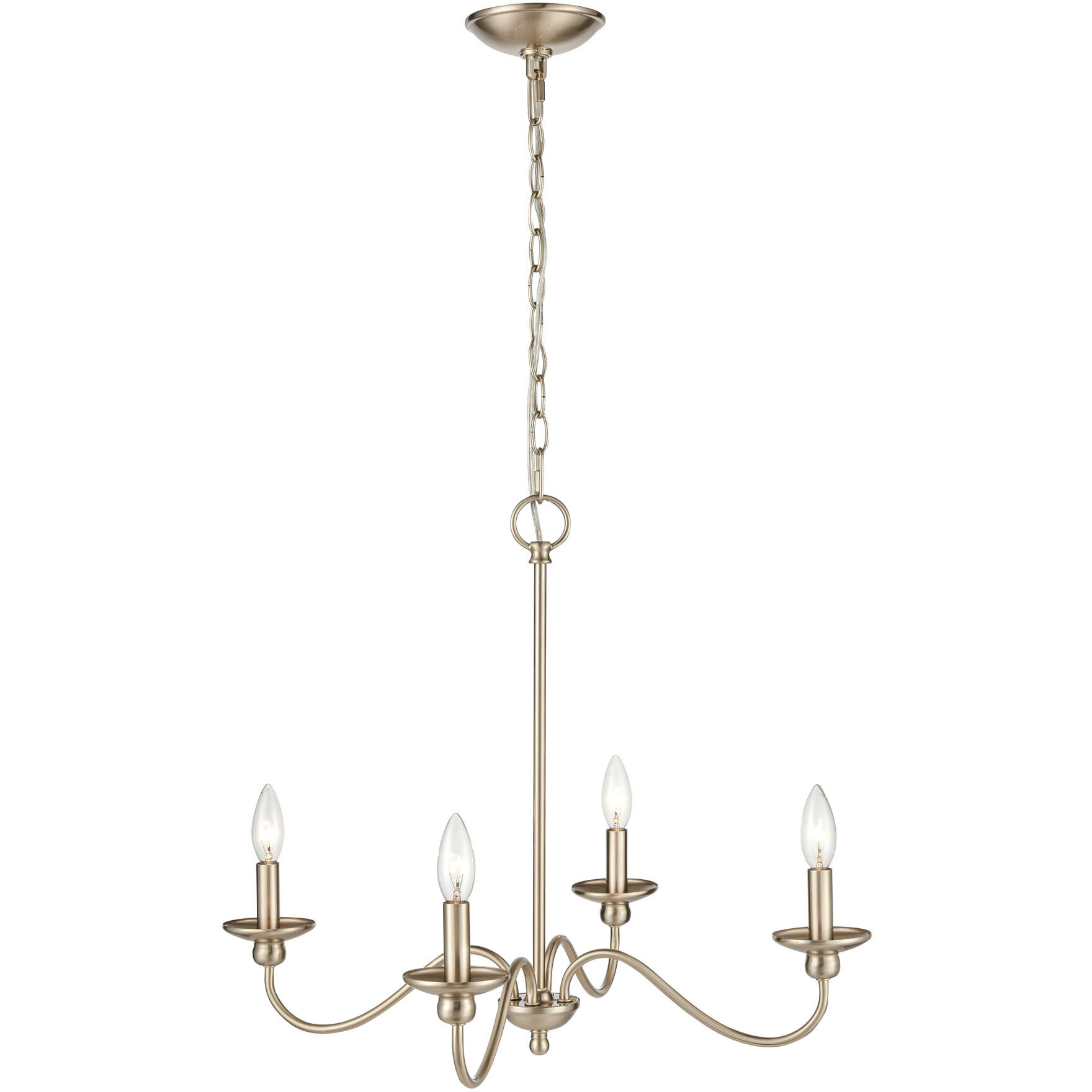 Delvona 4 Light 24.13 inch Modern Gold Chandelier Ceiling Light